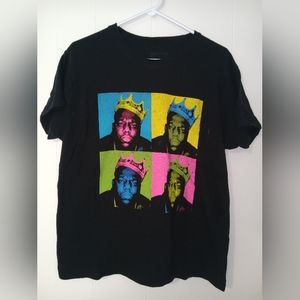 Notorious BIG, biggie smalls, black, size large